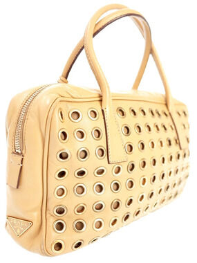 Prada Leather Handbag Perforated